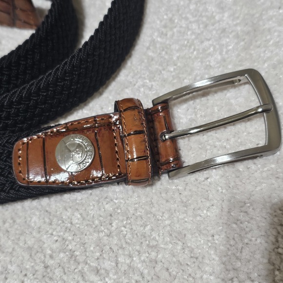 Pebble Beach Men's Belt‎ Leather Ends, Weave inner Size 44 Golf Belt - Picture 3 of 6